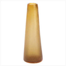 Load image into Gallery viewer, Amber Contempo Vase Sleek Design asymmetrical glass