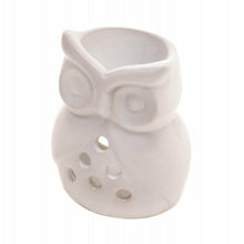 Load image into Gallery viewer, White Ceramic Owl Oil Warmer