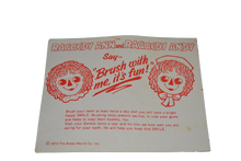 Load image into Gallery viewer, 1973 Raggedy Ann Battery Powered Tooth Brush Set Bobbs Merrill Co (Pre-owned)