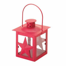 Load image into Gallery viewer, Red Star Candle Lantern Iron, Glass Holder