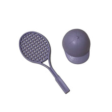 Load image into Gallery viewer, Vintage 2000 J C Penny Doll Accessories Lavender Tennis racquet & Cap Hat Barbie (Pre-owned)