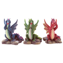 Load image into Gallery viewer, Dragon Trio See Hear And Speak No Evil Dragons Polyresin Figurine
