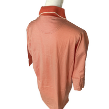 Load image into Gallery viewer, Outer Banks Reserve Mens Peach 60/2 Pima Cotton Polo Shirt Stripes