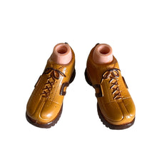 Load image into Gallery viewer, Bratz Boyz Doll Feet mustard color lace shoe sneakers (Pre-Owned)