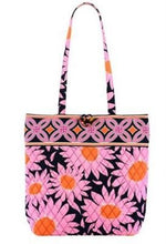 Load image into Gallery viewer, Vera Bradley Loves Me Pink Floral Print Tote Purse HandBag Quilted Retired