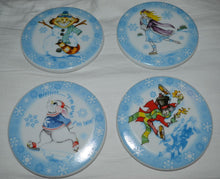 Load image into Gallery viewer, Alice in Winterland Glass Coasters 4pc Gift Set