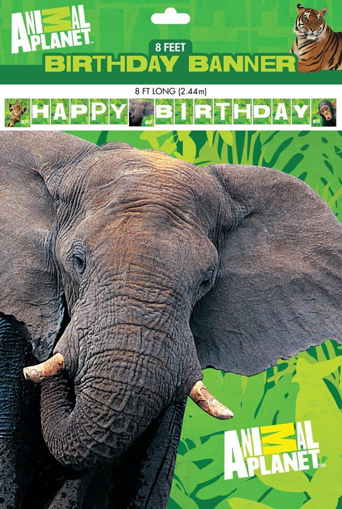 Animal Planet 8-Feet Birthday Banner Plastic