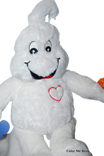 Load image into Gallery viewer, Build-A-Bear 2014 Spooky Boo-Rific White Ghost with Heart Plush 18"