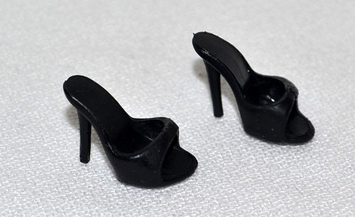 Barbie Basics Fashion - Black High Heels Pump Sandle Shoe