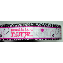 Load image into Gallery viewer, Mother & Daughter Medical Nursing Proud to Be a Nurse 7/8" Ribbon Keychain Wristlet Bracelet
