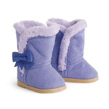 Load image into Gallery viewer, American Girl Truly Me Purple Fleece Shearling Doll Boots

