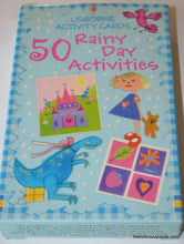 Load image into Gallery viewer, Usborne 2005 Rainy Day Activities 50 Cards Craft Project Ideas (Pre-owned)