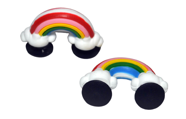 3D Rainbow Sunshine Arch Pot of Gold Standing Charms (Set of 2)
