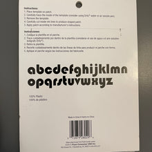 Load image into Gallery viewer, Dritz Patch Templates Alphabet 13ct 5 inch x 5 inch