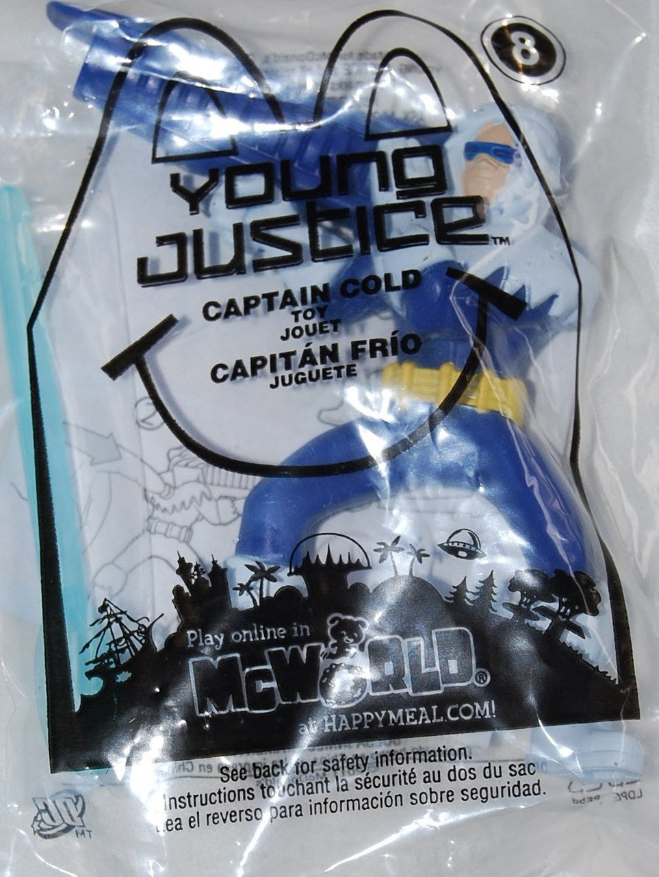 McDonald's 2011 Young Justice Captain Cold Action Toy #8