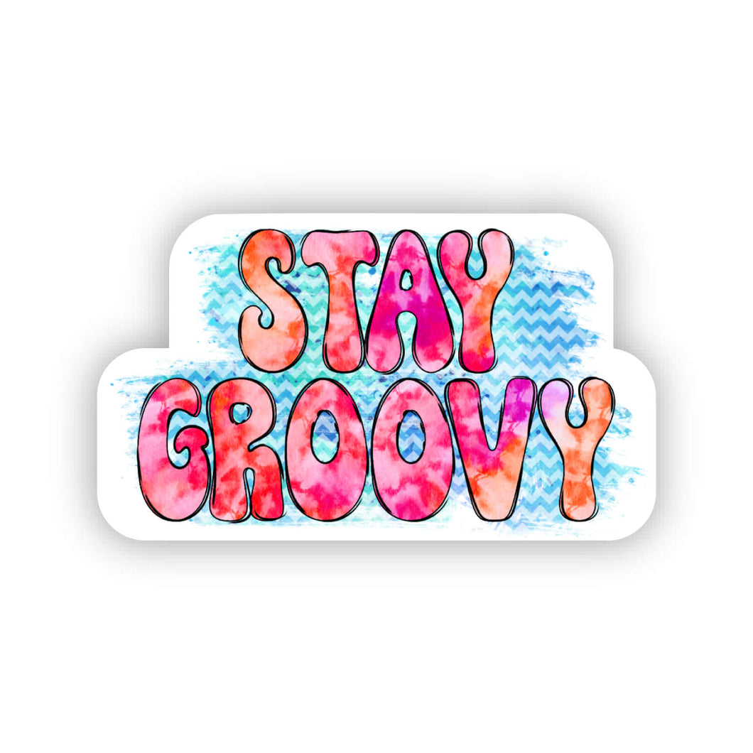 Waterproof Retro Stickers - Stay Groovy 2.0