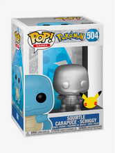Load image into Gallery viewer, Funko Pop! Games Pokémon Squirtle (Metallic) Vinyl #504 Figure