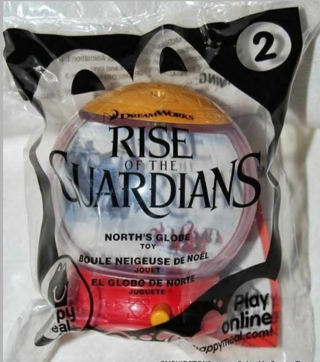 McDonald's 2012 Dreamworks Rise of the Guardians North Globe Toy #2