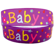 Load image into Gallery viewer, Children & Baby Cartoon Narrow 1/4" Craft Ribbon Ribbon 3-yards