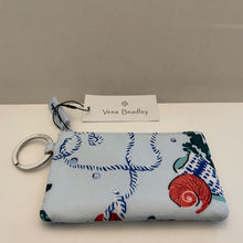 Load image into Gallery viewer, Vera Bradley Lighten Up Zip ID Case Anchors Aweigh