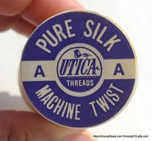 Load image into Gallery viewer, Vintage Utica/Gudebrod Pure K-O SILK Sewing THREAD Spools