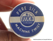 Load image into Gallery viewer, Vintage Utica/Gudebrod Pure K-O SILK Sewing THREAD Spools