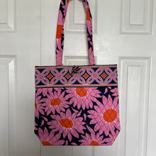 Load image into Gallery viewer, Vera Bradley Loves Me Pink Floral Print Tote Purse HandBag Quilted Retired