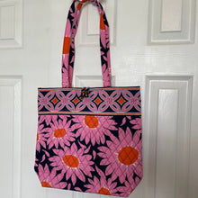 Load image into Gallery viewer, Vera Bradley Loves Me Pink Floral Print Tote Purse HandBag Quilted Retired