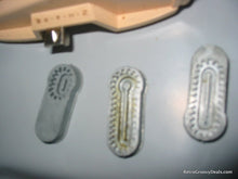 Load image into Gallery viewer, 1960 Singer Green Atomic Case Sewing Buttonhole Maker case #489500 or 489510