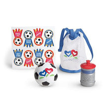Load image into Gallery viewer, American Girl Bitty Baby Blue Soccer Ball & Net Set for Dolls