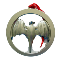 Load image into Gallery viewer, 2013 Bacardi BAT Holiday Ornament 3" Metal Logo Collectible Gift