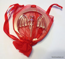 Load image into Gallery viewer, 2013 Bacardi BAT Holiday Ornament 3" Metal Logo Collectible Gift
