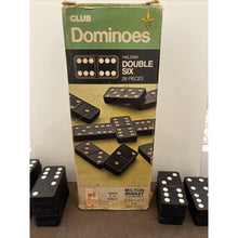 Load image into Gallery viewer, Vtg 1970 Milton Bradley Halsam Double Six Club Domino 28pcs #4101 (Pre-Owned)
