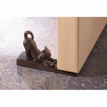 Load image into Gallery viewer, Stretching Cat Door Stopper Cast iron Figure