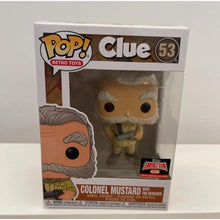 Load image into Gallery viewer, Funko Pop Retro Clue Colonel Mustard with Revolver #53 Vinyl Figure Targetcon