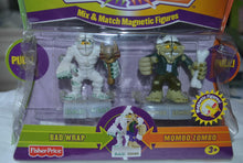 Load image into Gallery viewer, Fisher Price 2005 Fusion Crew Magnetic Figures Bad Wrap and Mombo Zombo