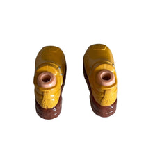 Load image into Gallery viewer, Bratz Boyz Doll Feet Mustard slip on shoe side buckles (Pre-owned)