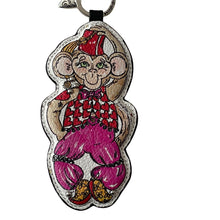 Load image into Gallery viewer, Brighton's Let's Hang Out Monkey See Monkey Do Handbag Fob E1737M Leather