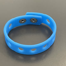 Load image into Gallery viewer, Powder Blue Wristbands for Shoe  Charms Adjustable Bracelets 7&quot;
