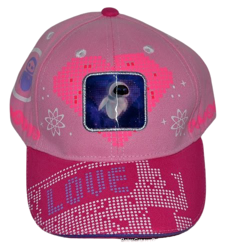 Pixar Kids Wall-E Girls Cap Pink And Fushia Lenticular Baseball Hat