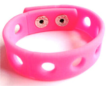 Load image into Gallery viewer, Pink Wristbands for Shoe Charms Sport Bracelets - 7" (18cm) or 8" (21cm)