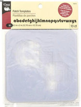 Load image into Gallery viewer, Dritz Patch Templates Alphabet 13ct 5 inch x 5 inch