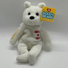 Load image into Gallery viewer, Gold'N Bear 23 Karat 1999 Retired Michael Jordan #23 Promo Bear (pre-owned)