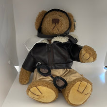 Load image into Gallery viewer, Bearland Air Venture Oshkosh 2002 Pilot Aviator 17" Jointed Plush bear (Pre-owned)