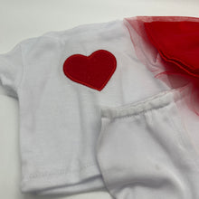 Load image into Gallery viewer, Doll Clothes Ballerina Red & White Tutu Skirt Set with Leggings fits most 18" Dolls