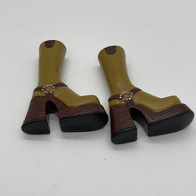 Load image into Gallery viewer, MGA Bratz Doll Meygan Express it Tan & Brown Platform Boot Brown Sole, Buckle High Tops (Pre-owned)