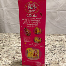 Load image into Gallery viewer, Mattel 1998 Coca-Cola Party Special Edition Barbie Doll with Polar Bear Plush #22964