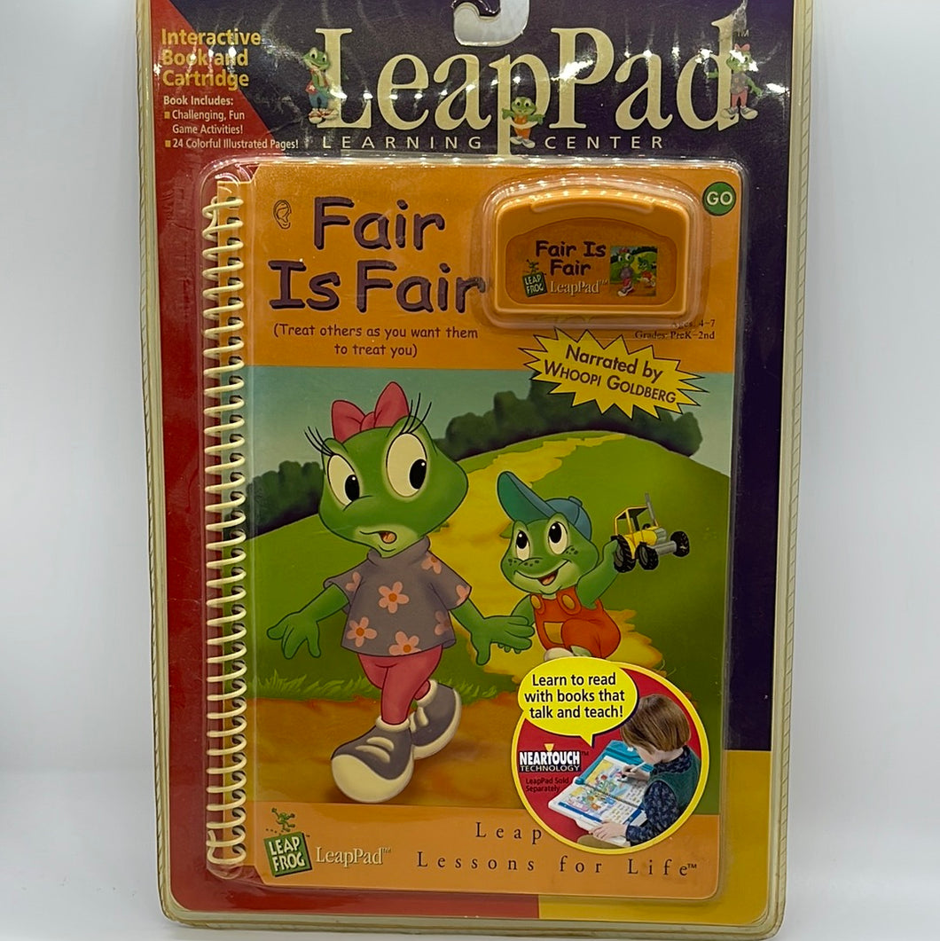 Leap Frog Leappad Fair is Fair Reading Storybook Interactive Book & Cartridge SEALED