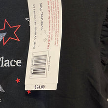 Load image into Gallery viewer, American Girl Place New York Black Fashion Short sleeves Tunic Top 18/20