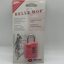Load image into Gallery viewer, Belle Hop TSA Friendly 3 Dial Combination Luggage Lock Pink 7200PNK